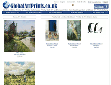 Tablet Screenshot of globalartprints.co.uk